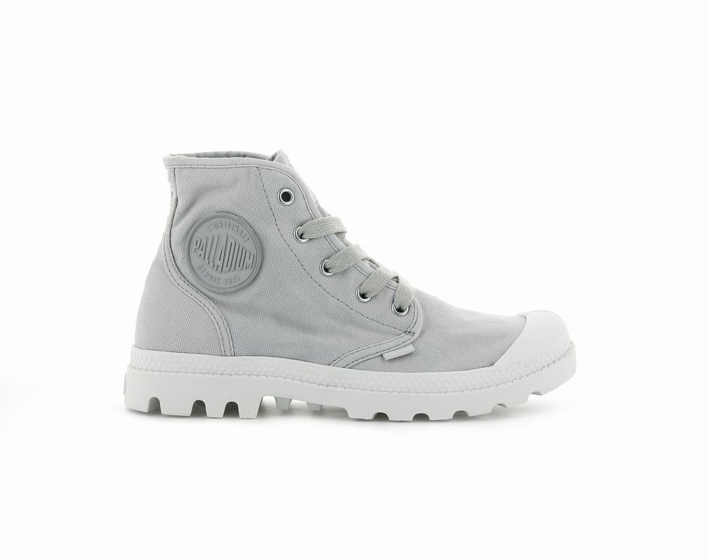 Botas Palladium Pampa Hi Mujer - Gris ||TNPJ-04819||